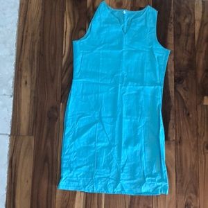 Light blue linen dress